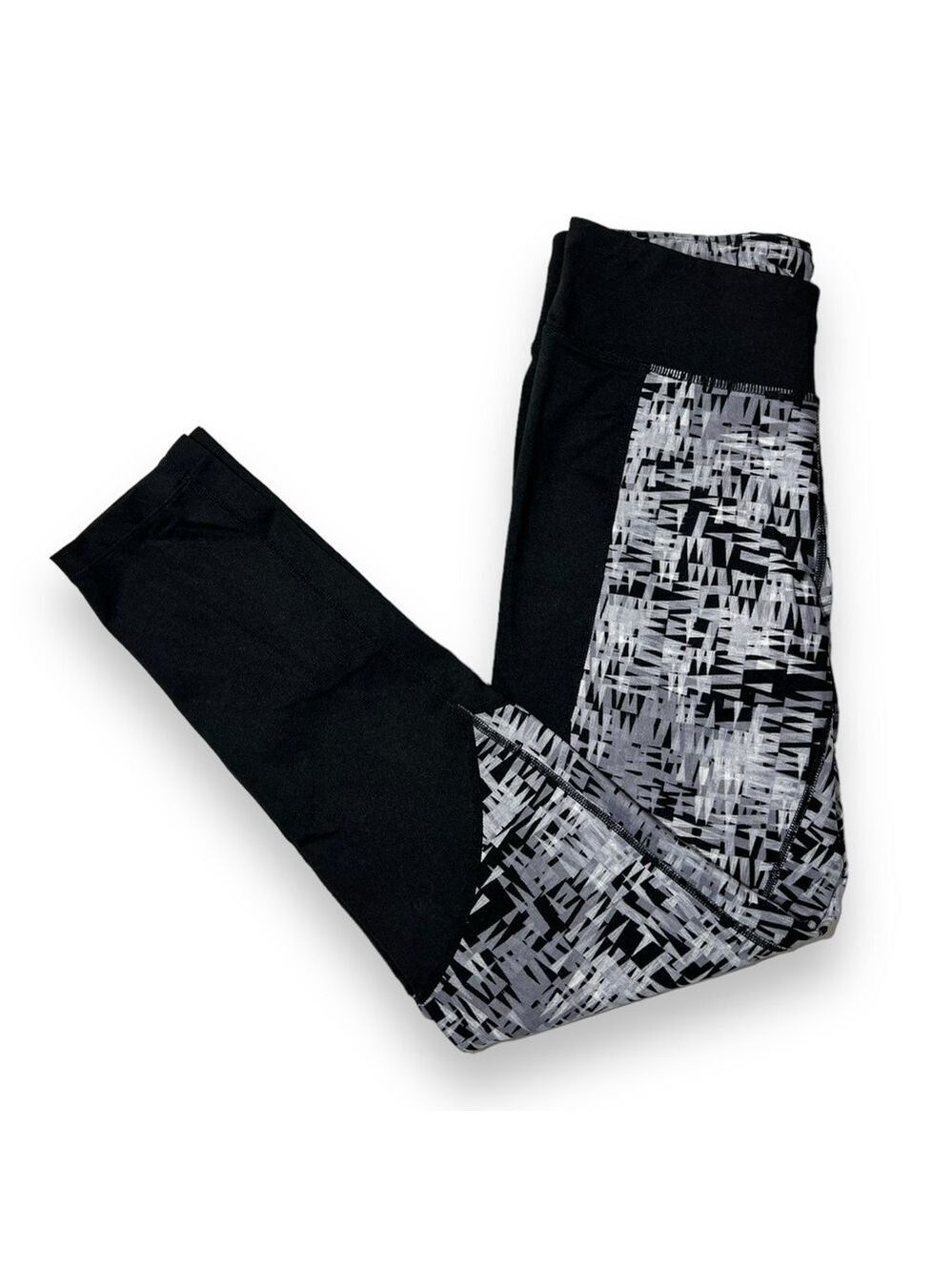 Lou & Grey Women’s Etchbook Pattern Leggings Black Grey Size Medium